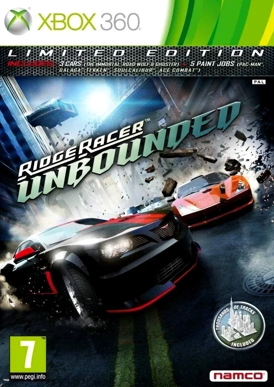 Ridge Racer Unbounded Limited Edition (XBox 360 FreeBoot русская версия)