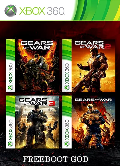 Gears of War все части (XBox 360 Freeboot god русские версии)