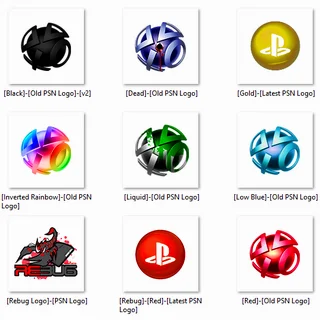 Набор иконок для логотипа PSN на PS3 hen cfw