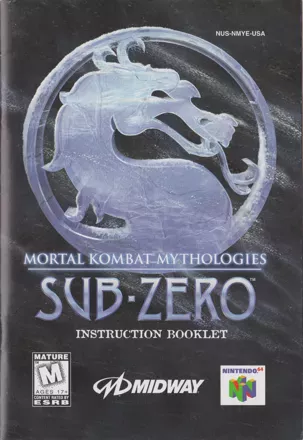 Mortal Kombat Mythologies Sub-Zero (PS1 Megera)
